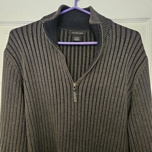 Calvin Klein ribbed half-zip sweater
